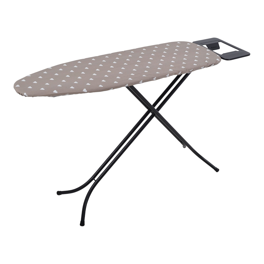 Σιδερώστρα από μέταλλο/βαμβάκι σε χρώμα μαύρο ματ 34x110