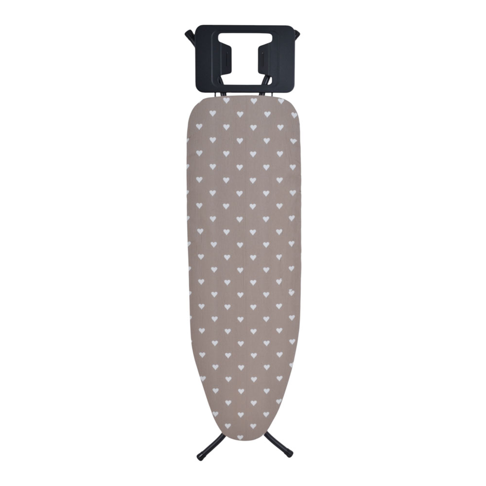 Σιδερώστρα από μέταλλο/βαμβάκι σε χρώμα μαύρο ματ 34x110