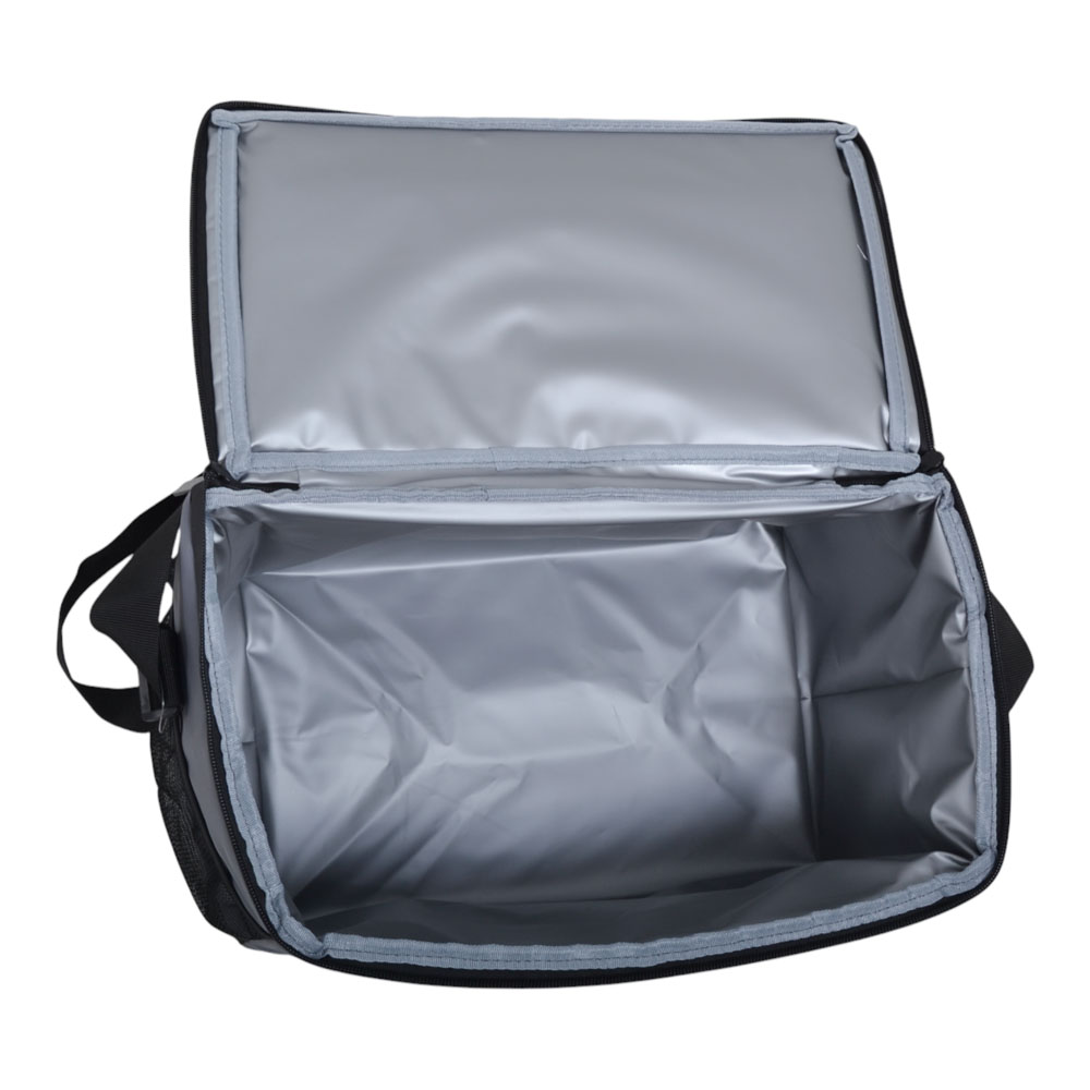 Ισοθερμική τσάντα "PREMIUM" από PVC  σε γκρι χρώμα 36x24x26