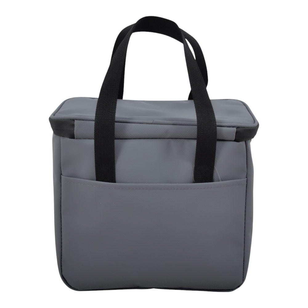 Ισοθερμική τσάντα "PREMIUM"  από ύφασμα σε γκρι χρώμα 26x16x23