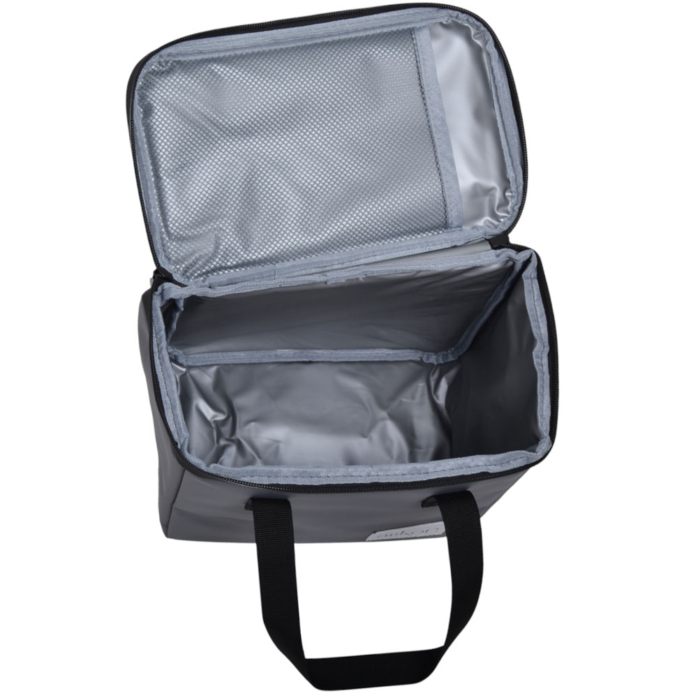 Ισοθερμική τσάντα "PREMIUM"  από ύφασμα σε γκρι χρώμα 26x16x23