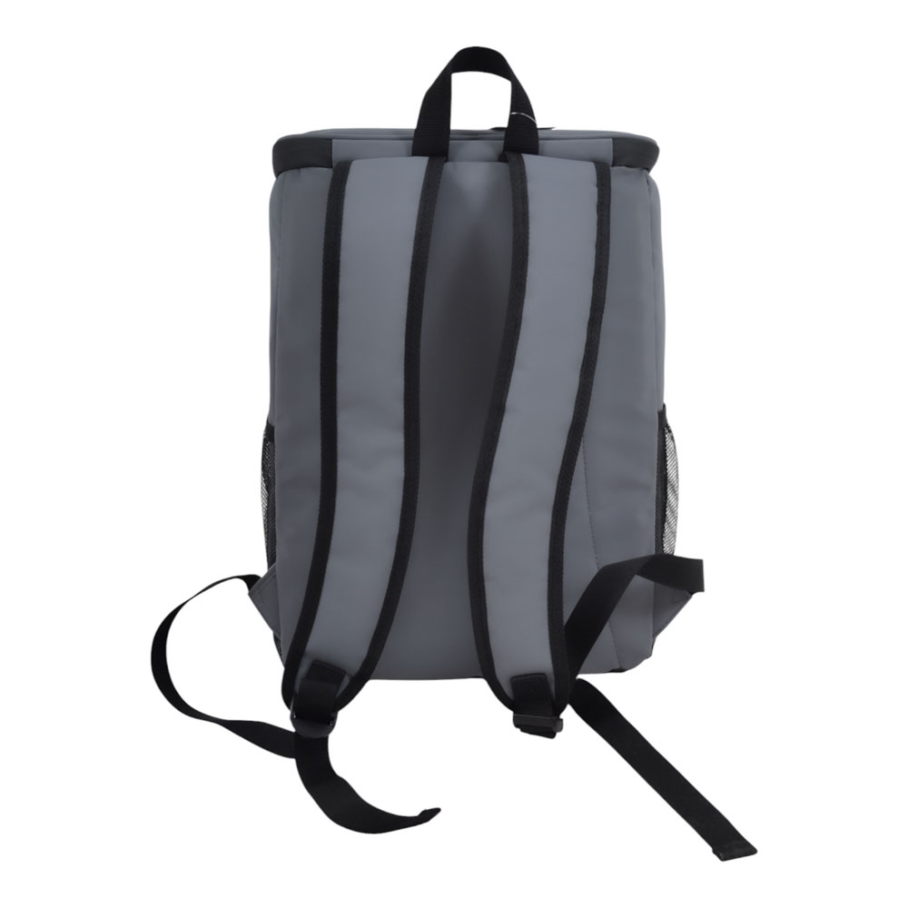 Ισοθερμική τσάντα πλάτης "PREMIUM" από PVC σε χρώμα γκρι 28x18x42