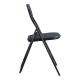 Καρέκλα  πτυσσόμενη από μέταλλο σε μαύρο χρώμα  43,5x47x80