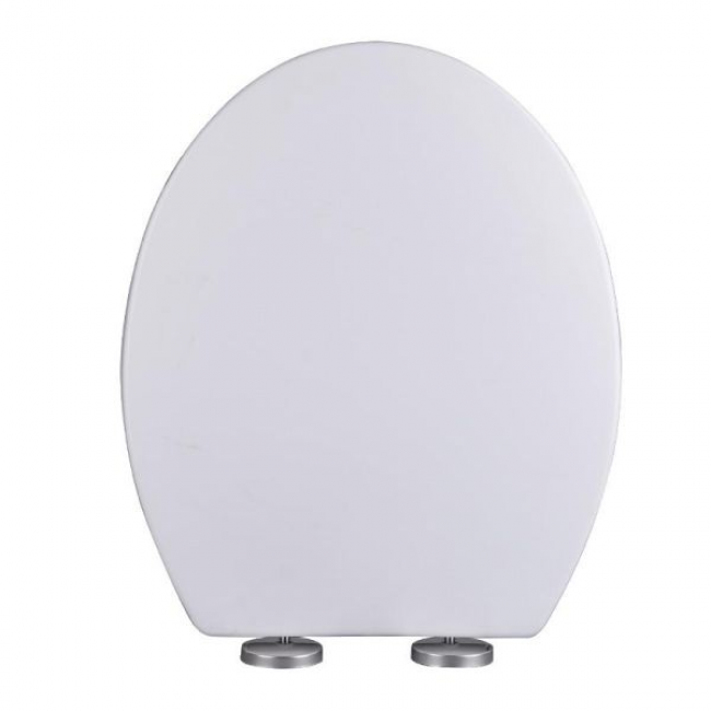 Καπάκι τουαλέτας από ΡΡ σε χρώμα λευκο/inox  36,8x43