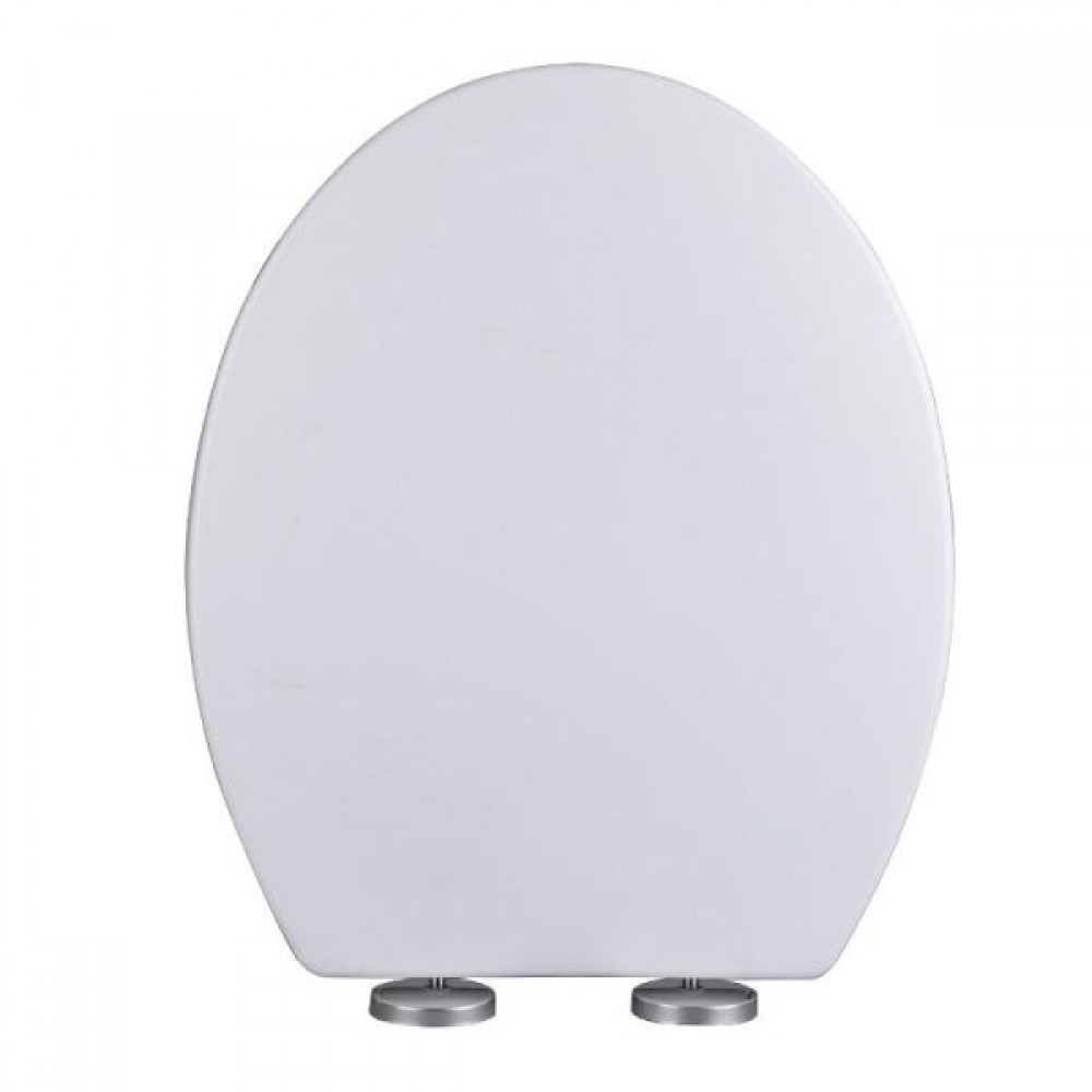 Καπάκι τουαλέτας από ΡΡ σε χρώμα λευκο/inox  36,8x43