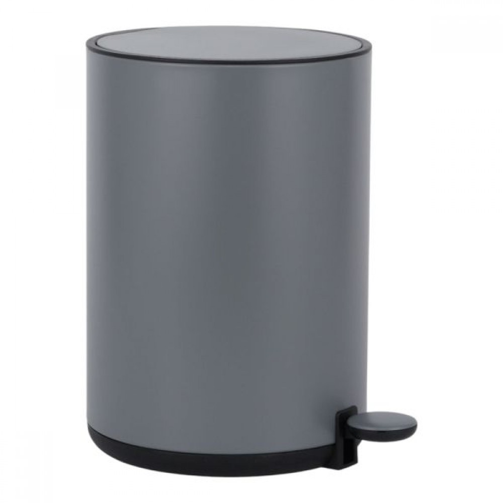 Καλάθι  μπάνιου "DUTCH LIFESTYLE" 5 λίτρων από μέταλλο σε χρώμα γκρι ματ  20,5x25,5x30