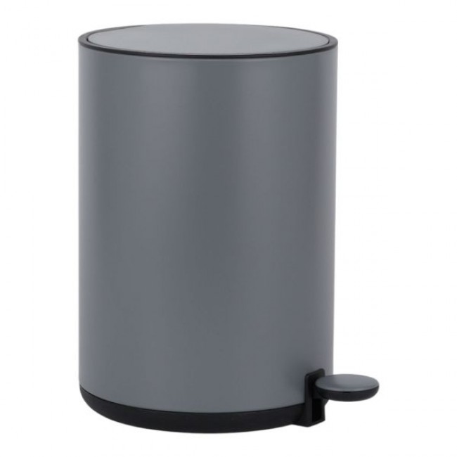 Καλάθι  μπάνιου "DUTCH LIFESTYLE" 5 λίτρων από μέταλλο σε χρώμα γκρι ματ  20,5x25,5x30