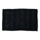 Πατάκι μπάνιου από  σενίλ σε χρώμα μαύρο 50x80