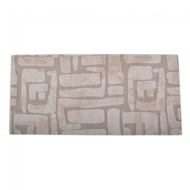 Χαλί  διάδρομος  αντιολισθητικός από ύφασμα σε χρώμα μπεζ/καφέ 70x150