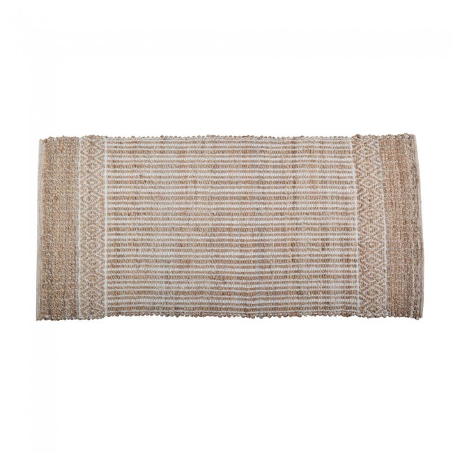 Χαλί διάδρομος από γιούτα/βαμβάκι σε φυσικό χρώμα 120x60