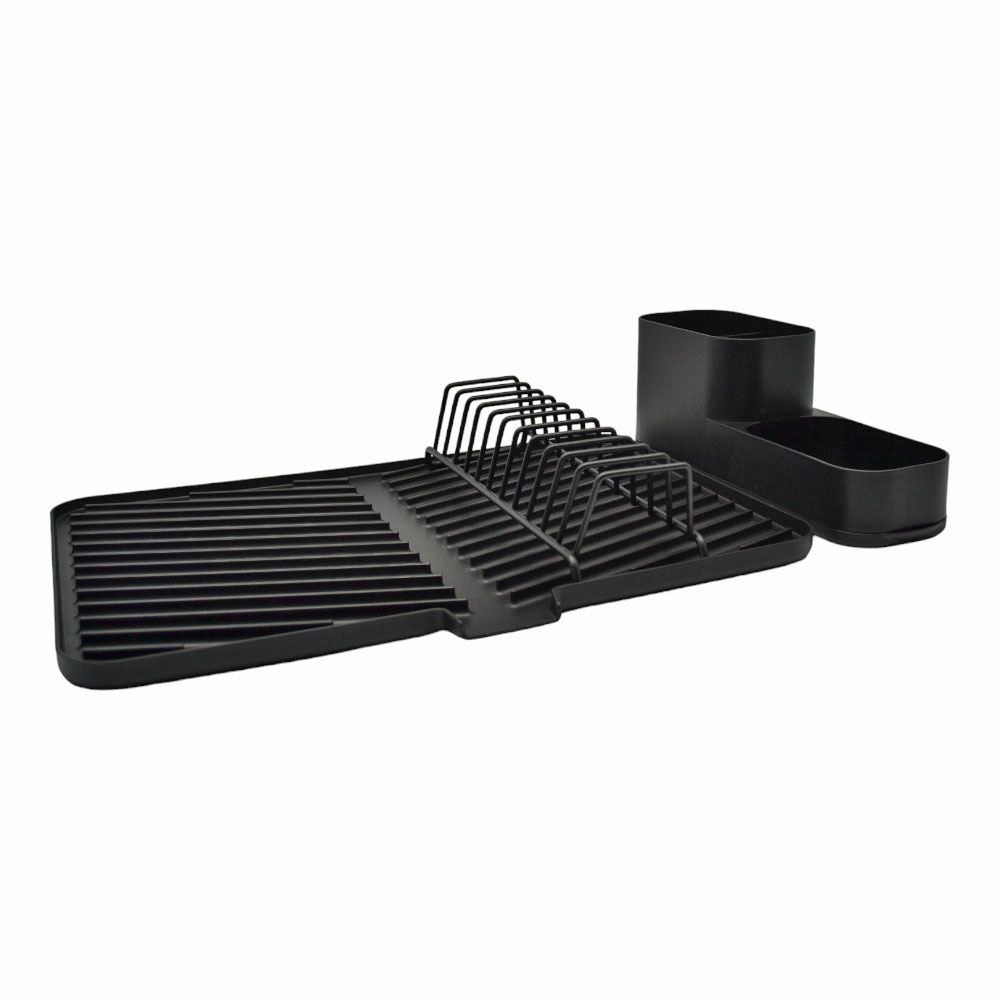 Πιατοθήκη 4ων θέσεων από μέταλλο με μαύρο χρώμα 42,5x29x12