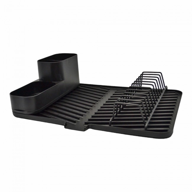 Πιατοθήκη 4ων θέσεων από μέταλλο με μαύρο χρώμα 42,5x29x12