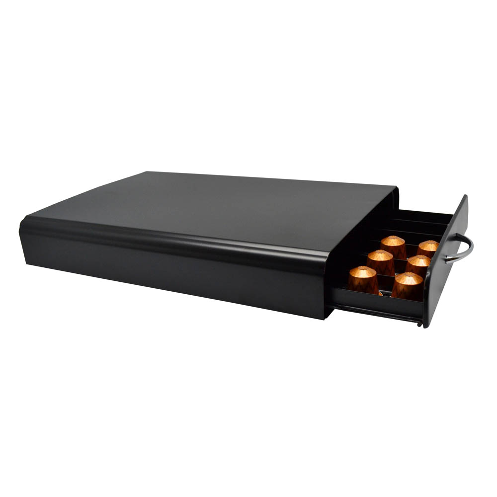 Βάση για κάψουλες espresso από μέταλλο σε μαύρο χρώμα 26,5x39x6,5