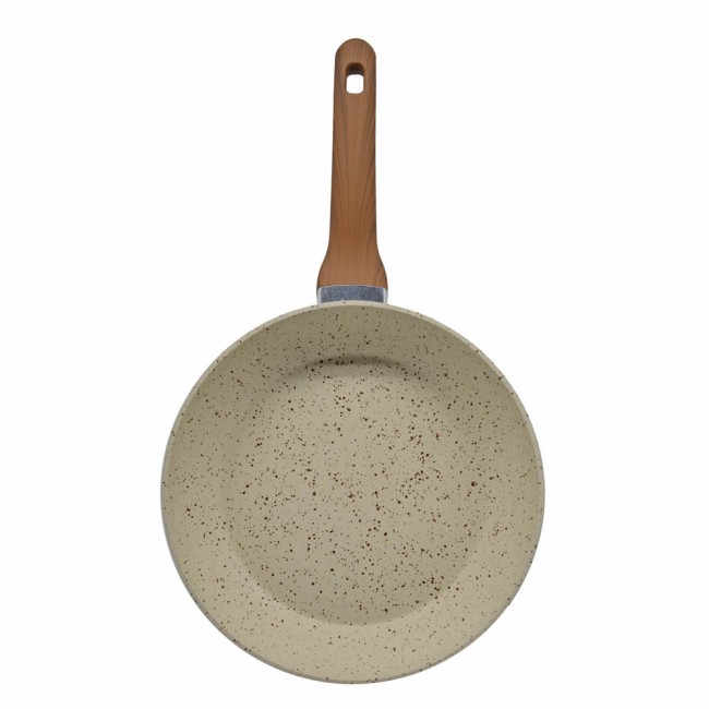 Τηγάνι από αλουμίνιο/βακελίτη σε μπεζ/πέτρα/ξύλο χρώμα 30x5.4