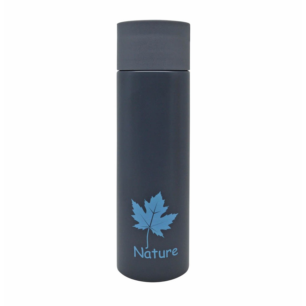 Θερμός "NATURE" 500ml  από αλουμίνιο σε γκρι χρώμα 6,5x6,5x22,6