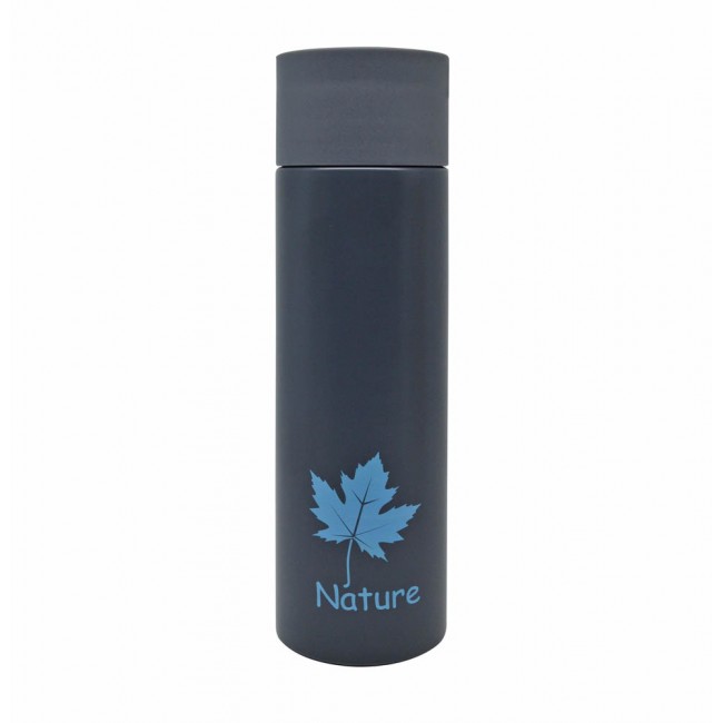 Θερμός "NATURE" 500ml  από αλουμίνιο σε γκρι χρώμα 6,5x6,5x22,6