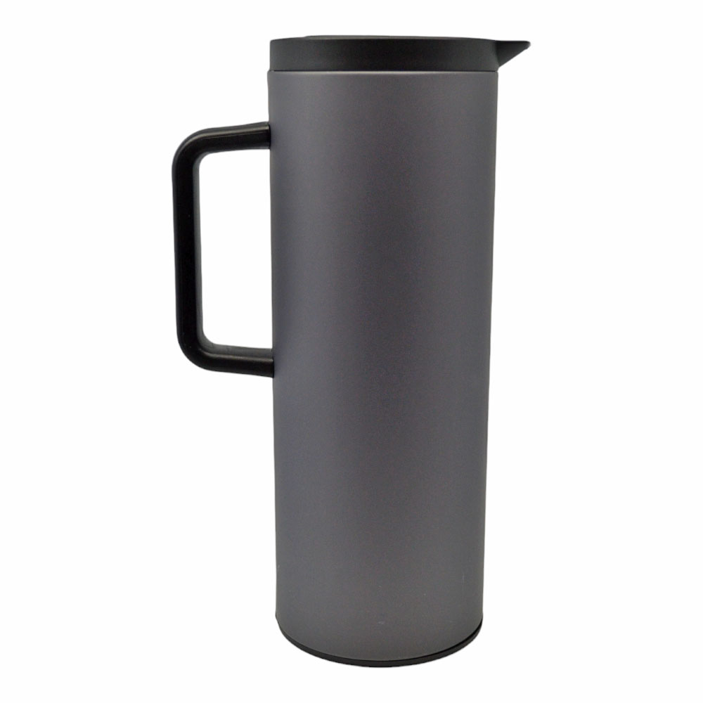 Κανάτα θερμός 1 λίτρο από μέταλλο σε γκρι χρώμα 11x11x30.5