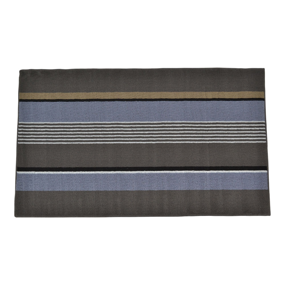 Διάδρομος αντιολισθητικός από ύφασμα σε γκρι/μπλε 70x140