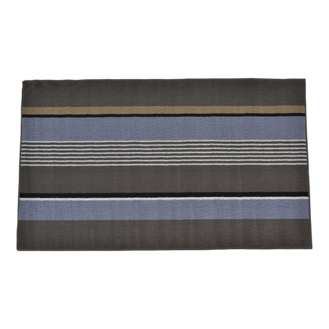 Διάδρομος αντιολισθητικός από ύφασμα σε γκρι/μπλε 70x140