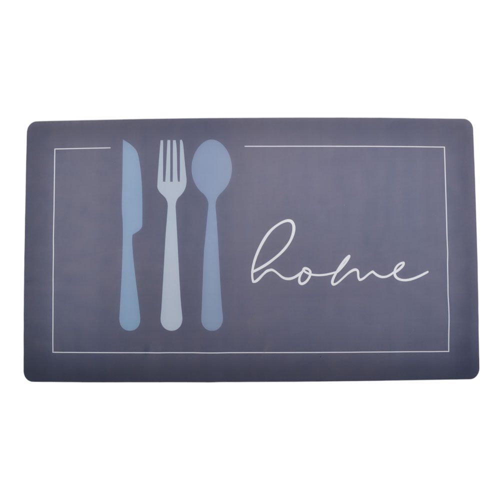 Διάδρομος από πολυεστέρα σε γκρι/μπλε χρώμα 140x70