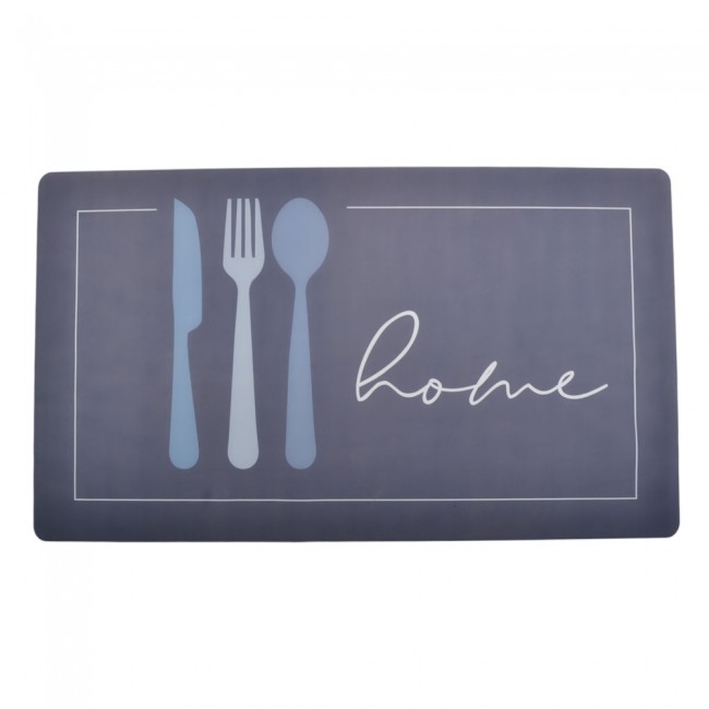 Διάδρομος από πολυεστέρα σε γκρι/μπλε χρώμα 140x70