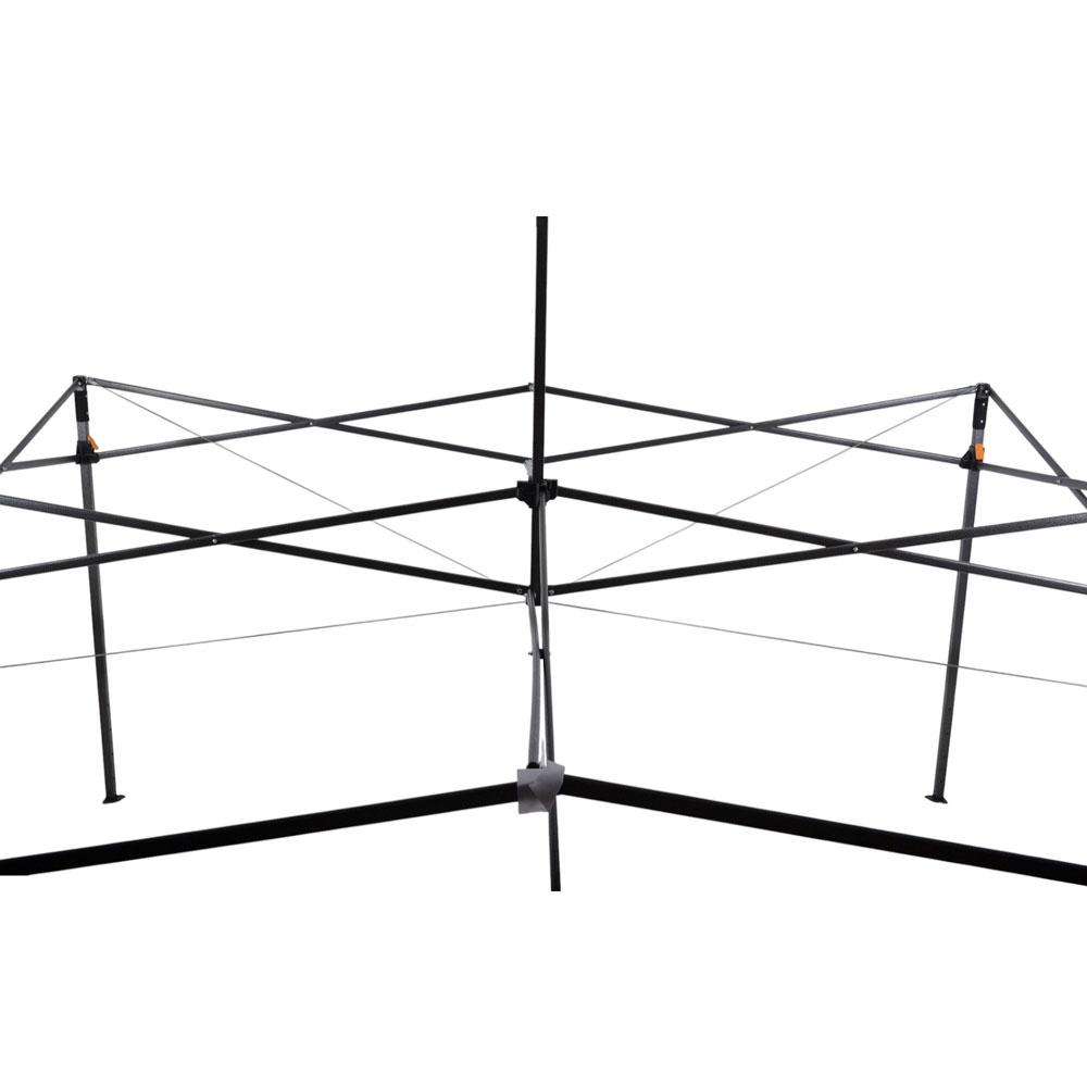 Κιόσκι πτυσσόμενο με μεταλλικό σκελετό σε γκρι χρώμα 3x3x3,2