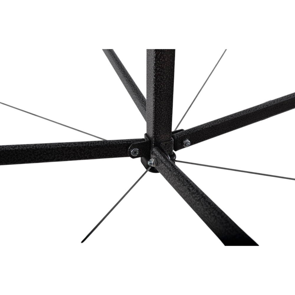 Κιόσκι πτυσσόμενο με μεταλλικό σκελετό σε γκρι χρώμα 3x3x3,2