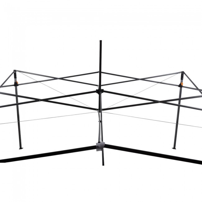 Κιόσκι πτυσσόμενο με μεταλλικό σκελετό σε εκρου χρώμα 3x3x3,2