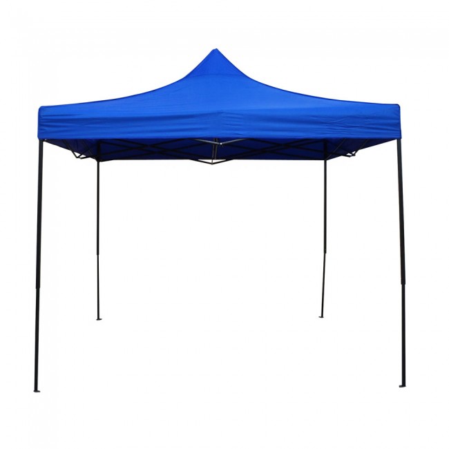 Κιόσκι πτυσσόμενο με μεταλλικό σκελετό σε μπλε χρώμα 3x3x3,2