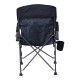 Καρέκλα camping βαρέως τύπου πτυσσόμενη σε μαύρο χρώμα 54x44x91