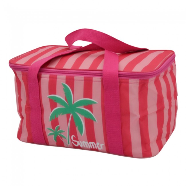 Ισοθερμική τσάντα 10lt σε κόκκινο ρόζ χρώμα 35x20x20