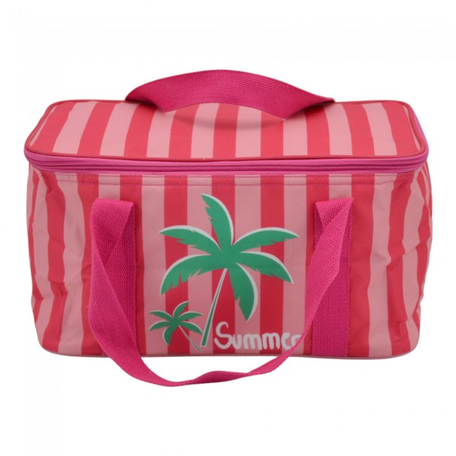 Ισοθερμική τσάντα 10lt σε κόκκινο ρόζ χρώμα 35x20x20