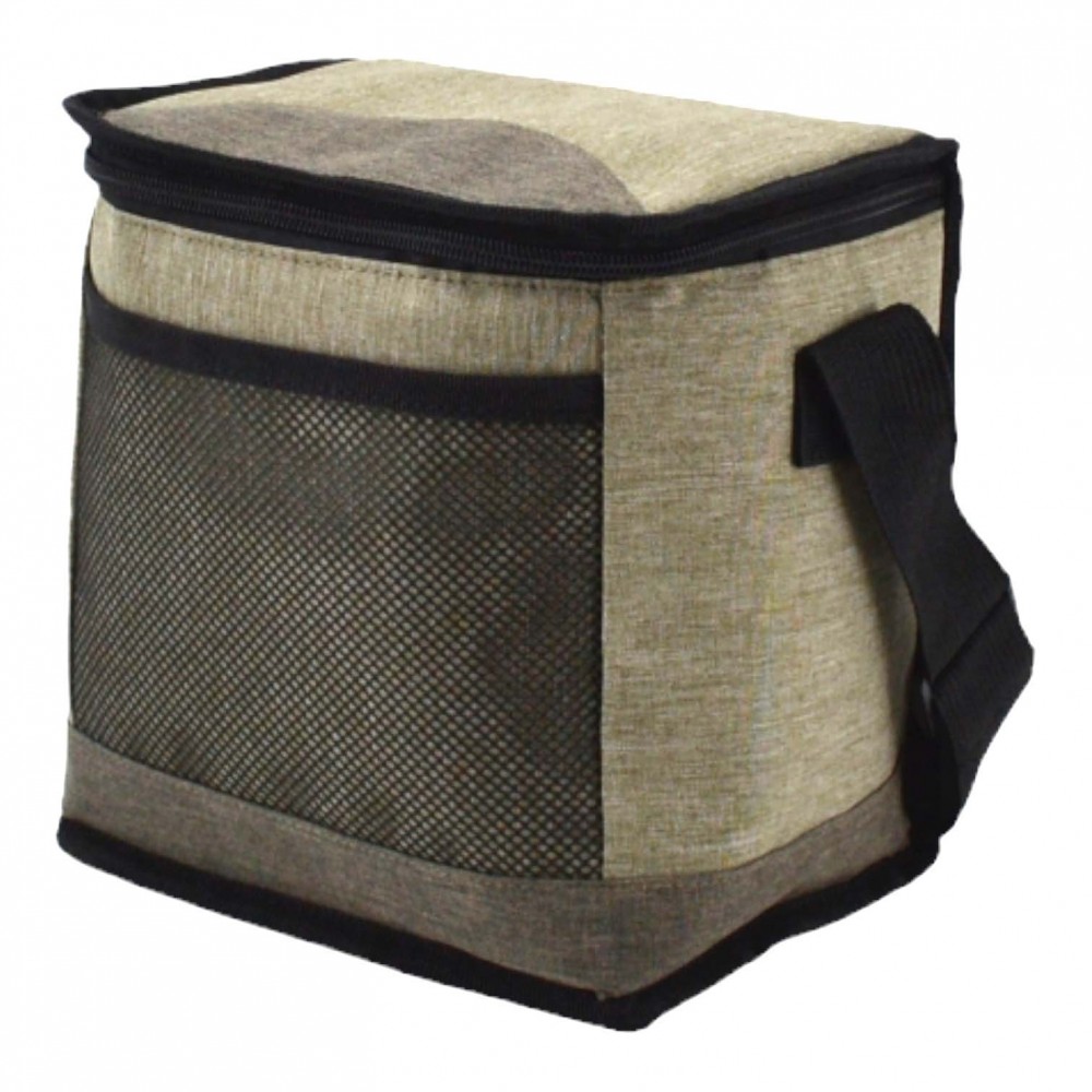 Ισοθερμική τσάντα 5lt σε μπεζ καφέ χρώμα 21x15,5x21