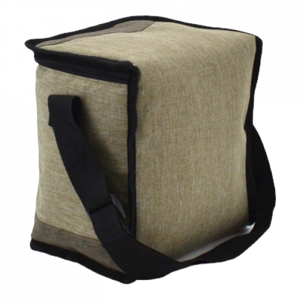 Ισοθερμική τσάντα 5lt σε μπεζ καφέ χρώμα 21x15,5x21