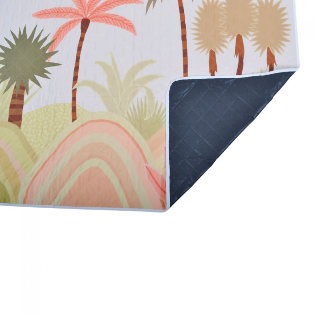 Πετσέτα ψάθα από ύφασμα πολύχρωμη με αδιάβροχη βάση 130x70