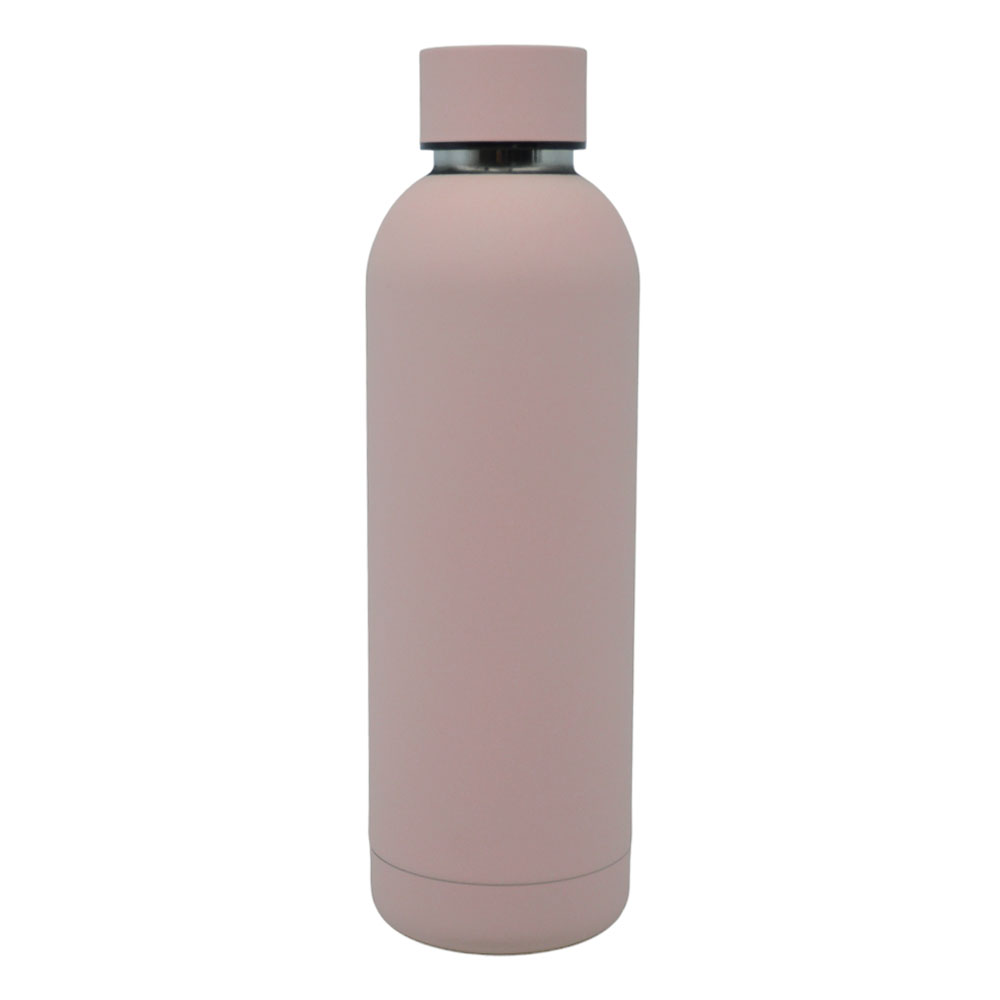 Θερμός ανοξείδωτος 500ml σε ροζ ματ χρώμα 7.3x24
