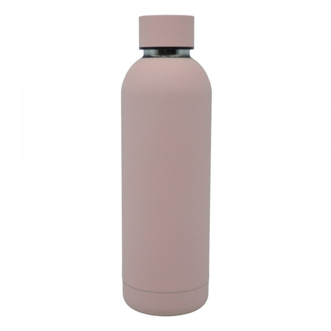Θερμός ανοξείδωτος 500ml σε ροζ ματ χρώμα 7.3x24