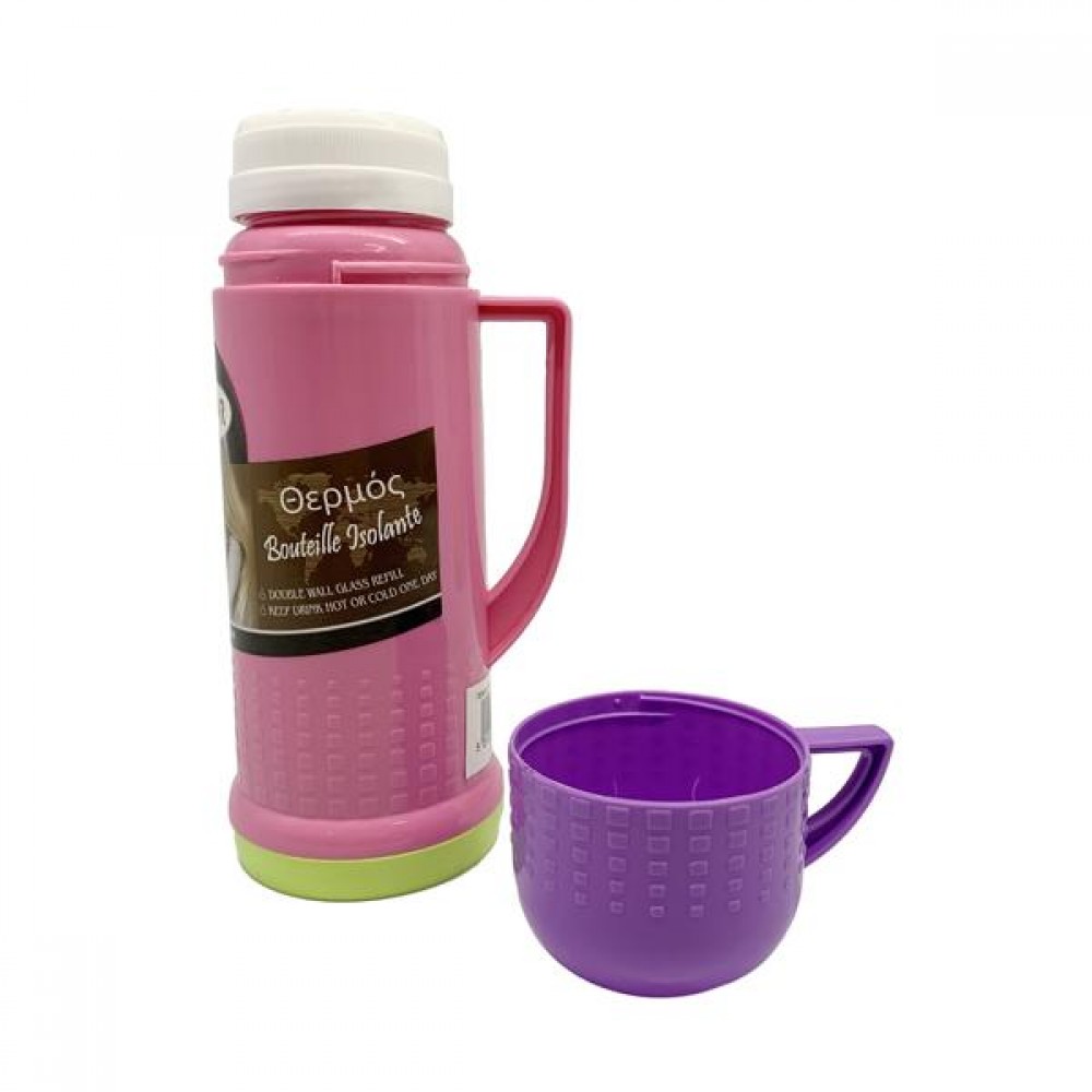 Θερμός πλαστικό 250ml πολύχρωμο 9x7x20