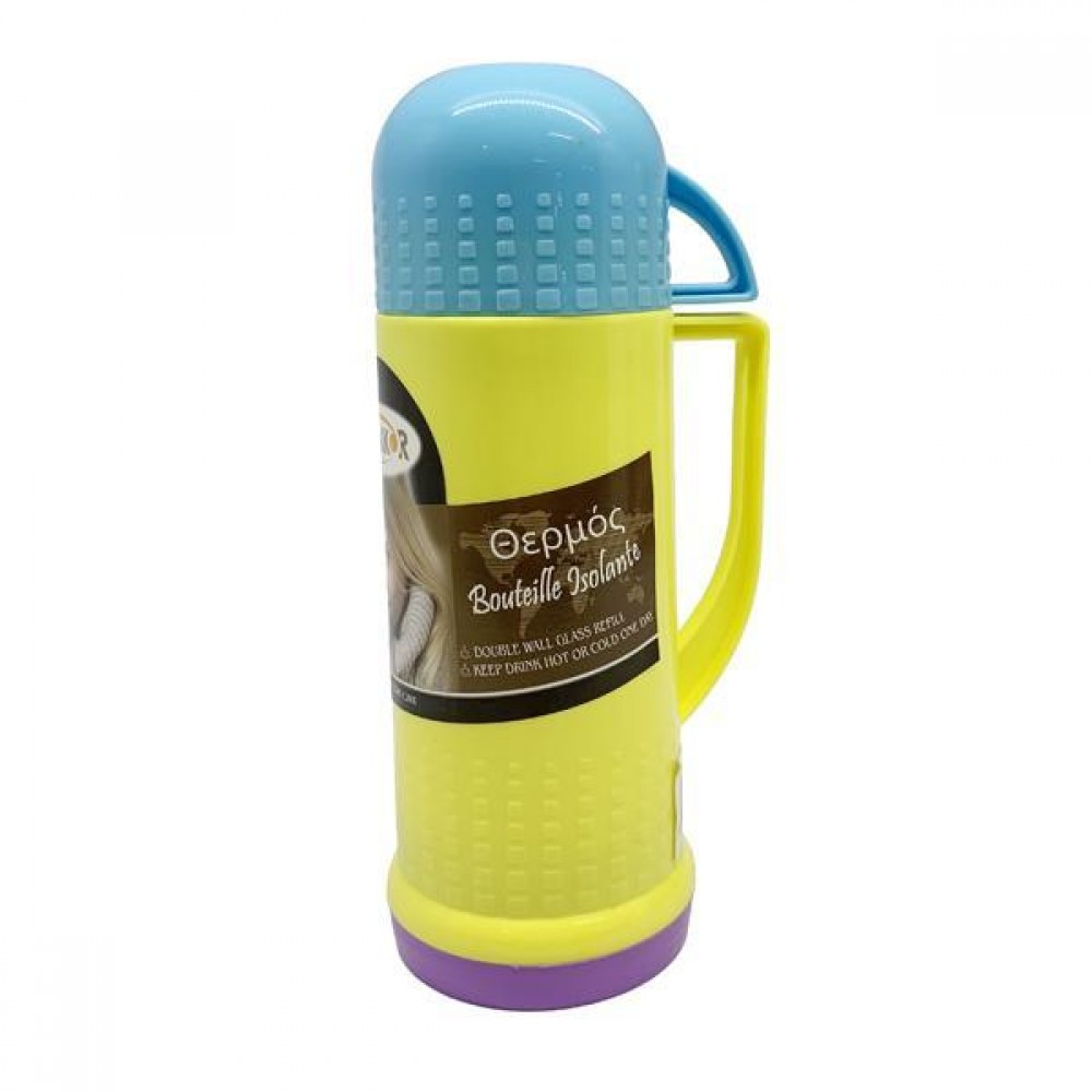 Θερμός πλαστικό 250ml πολύχρωμο 9x7x20