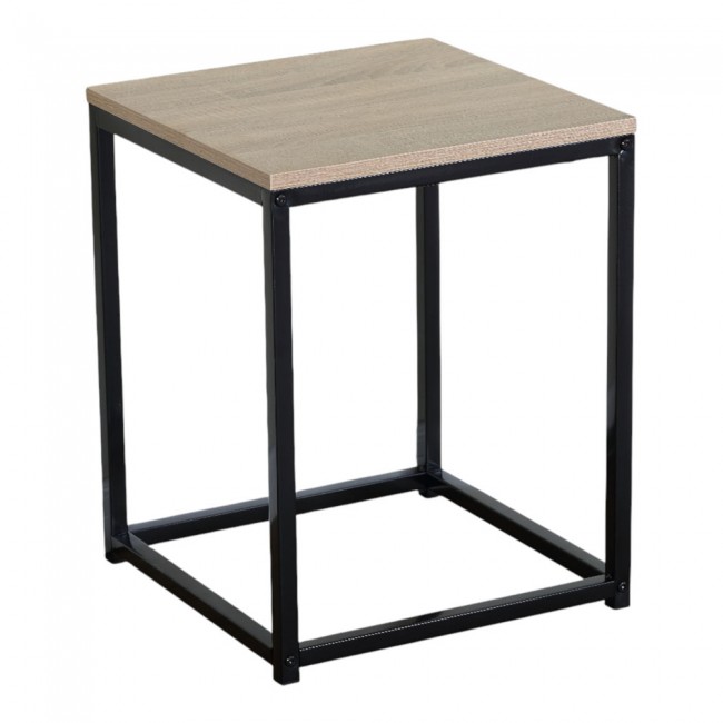 Βοηθητικό τραπέζι από μέταλλο σε μαύρο χρώμα 40x40x50,1