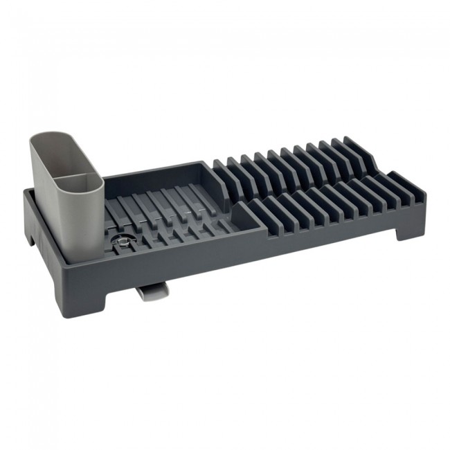 Πιατοθήκη πλαστική σε γκρι χρώμα 19x46x13,5