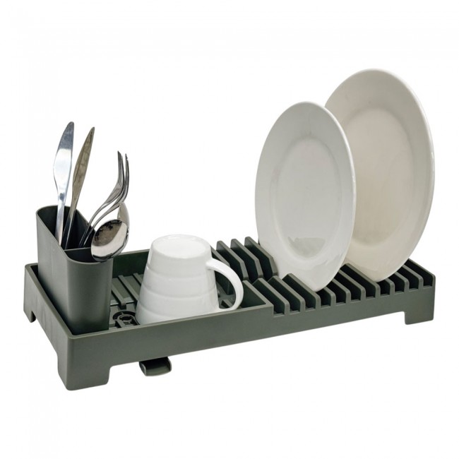 Πιατοθήκη πλαστική σε λαδί χρώμα 19x46x13,5