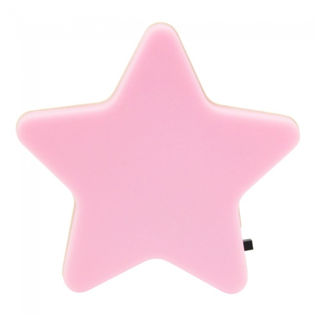 Παιδικό φωτιστικό led 0.2w "ΑΣΤΕΡΙ" σε ροζ χρώμα 8x8x6