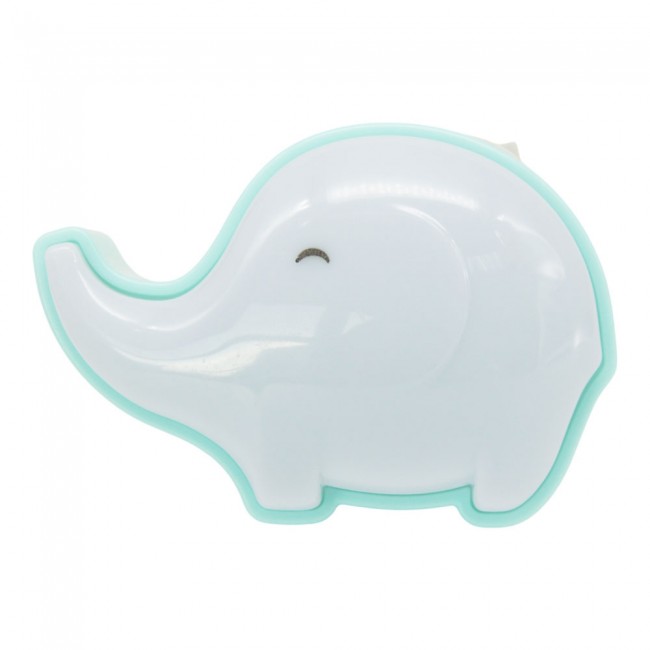 Παιδικό φωτιστικό led 0.2w "ΕΛΕΦΑΝΤΑΚΙ" σε λευκό/πράσινο χρώμα 9,5x6x7