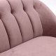 Καναπές διθέσιος βελούδινος σε ροζ χρώμα 113x70x77