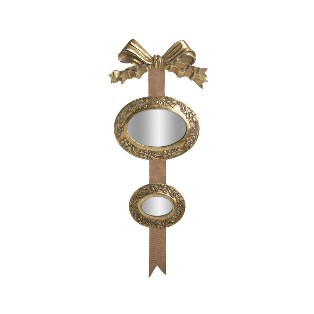 Καθρέπτης τοίχου "RESIN" σε χρυσό χρώμα 21x2x45