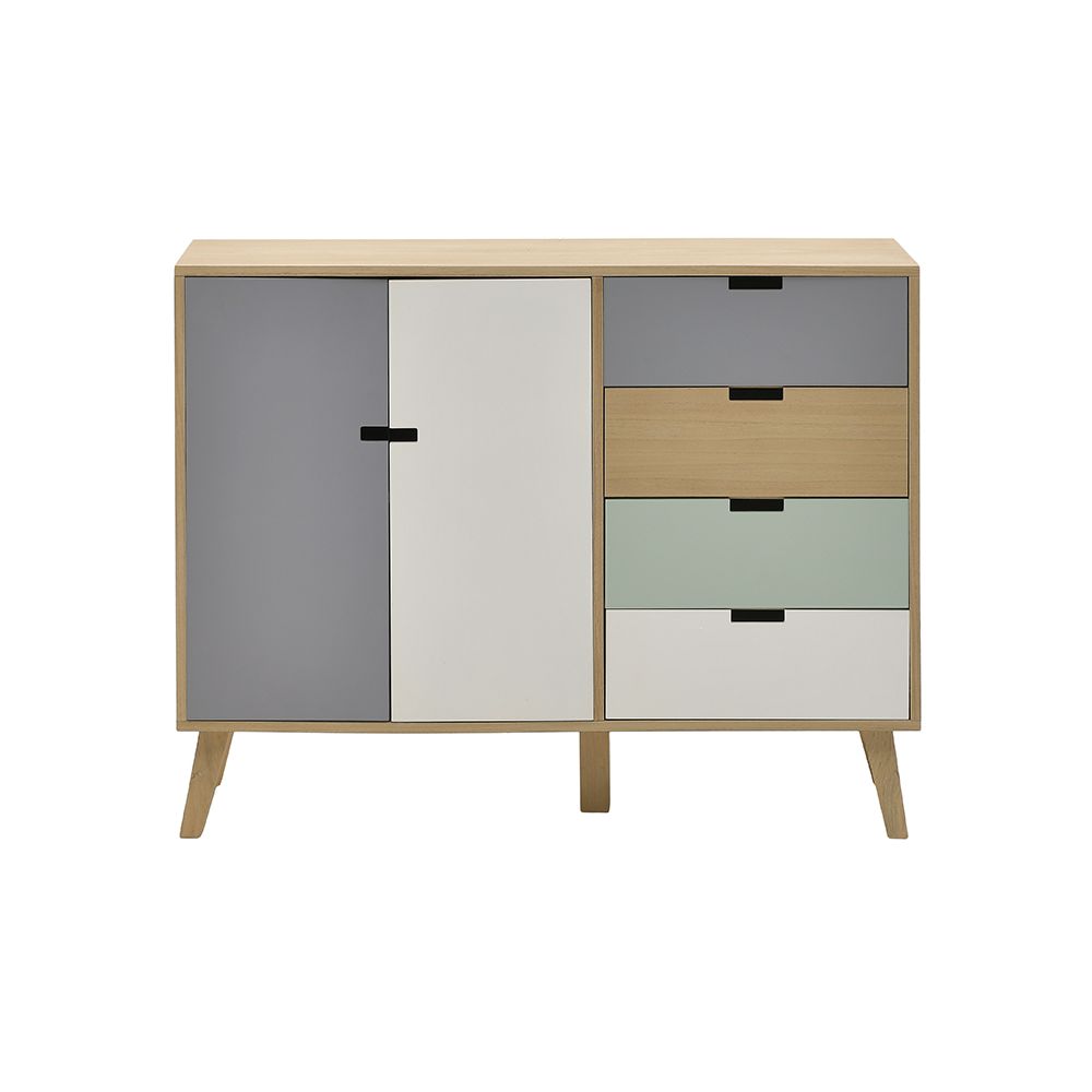 Συρταριέρα/ντουλάπι από ξύλο πολύχρωμη 110x36x85