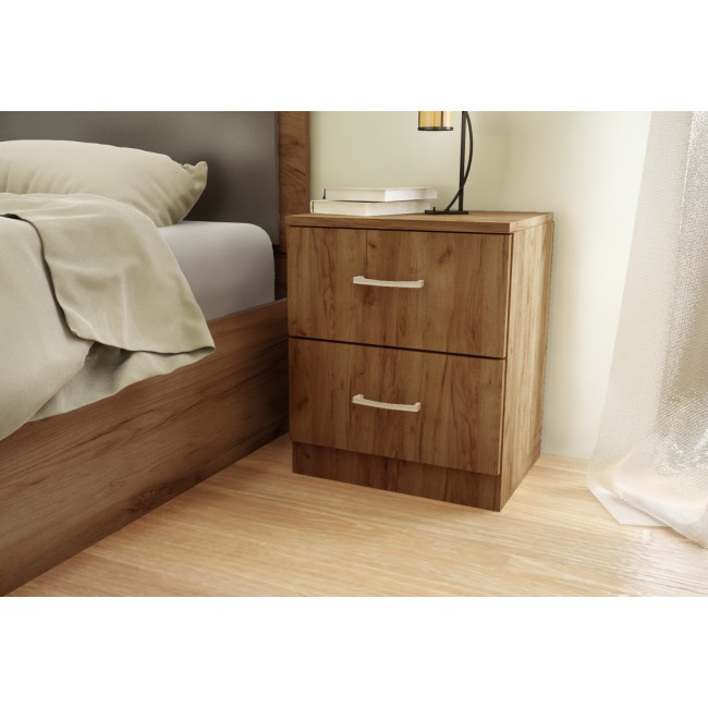 Κομοδίνο "PARMA" σε χρώμα καρυδί 45x34x47