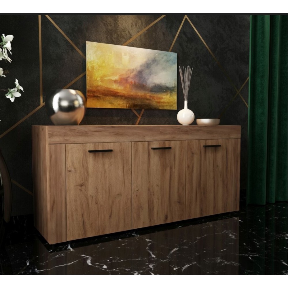 Μπουφές "LANA" σε χρώμα μελί 150x40x81