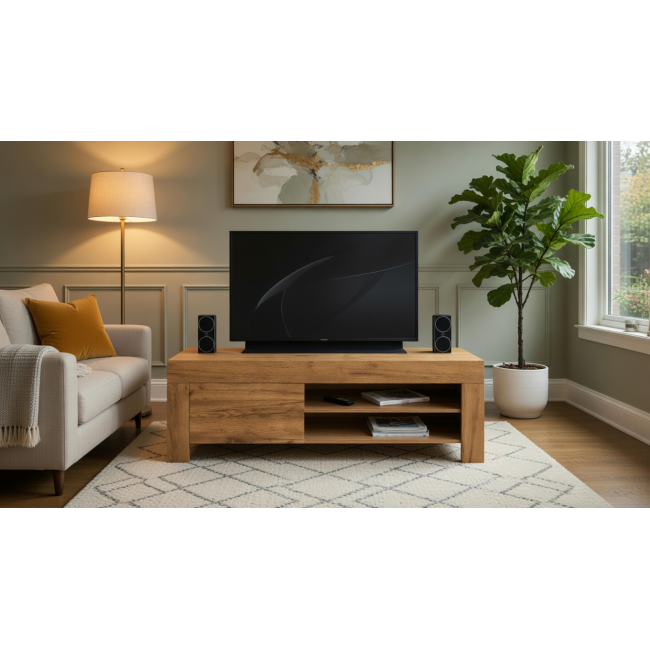 Έπιπλο τηλεόρασης LANA σε χρώμα μελί 138x42x47